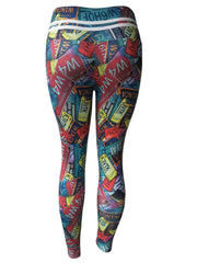 High Waist Print Yoga Pants Quick Dry Leggings