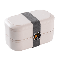 Japanese Style Bento Box 3 Grid Divided Lunch Box with Tableware