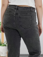 Solid High Rise Skinny Jeans