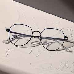 1pair Round Edge Face Repair Glasses
