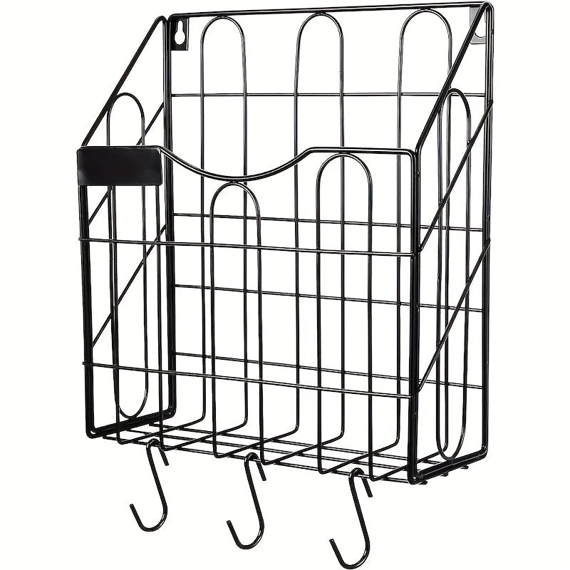 Vertical Metal Wall File Storage Rack