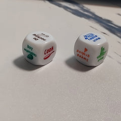 Novelty Housework Dice Game for Couples Birthday Party