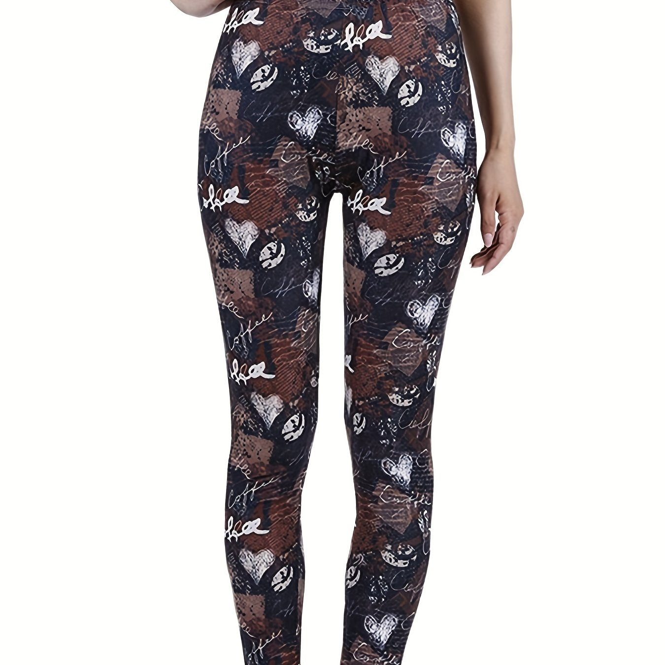 Floral Printed Yoga Pants High Waist Leggings