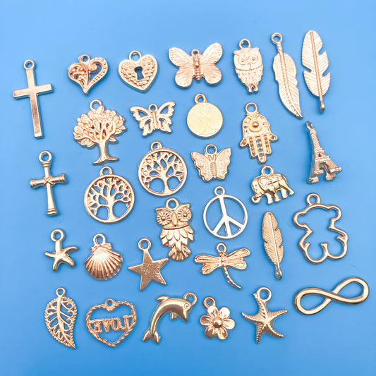 30pcs Zinc Alloy Tree Of Life Charms Pendants for DIY Jewelry Making