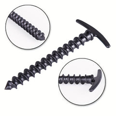 5pcs Outdoor Nylon Windproof Tent Nails Lightweight T Shaped Camping Screw Nails