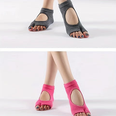 Split Toe Backless Yoga Socks Non-slip for Dance Pilates
