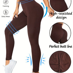 Quick Dry Butt Lifting Yoga Pants High Waist Workout Leggings