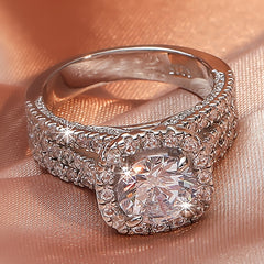 Zircon Women's Wedding Engagement Ring