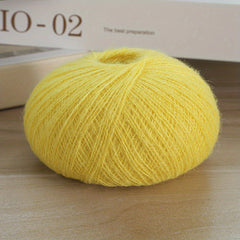 2 Pack Soft Mohair Knit Yarn 50g Roll Cozy DIY Knitting Sweaters Scarves Hats