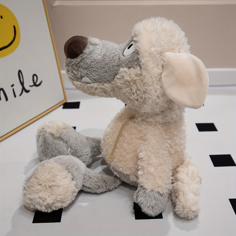 Soft Fleece Sheepskin Coat Wolf Dolls Stuffed Animal Plush Dolls