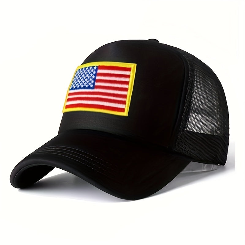 Flag Sponge Mesh Hat Trucker Baseball Cap