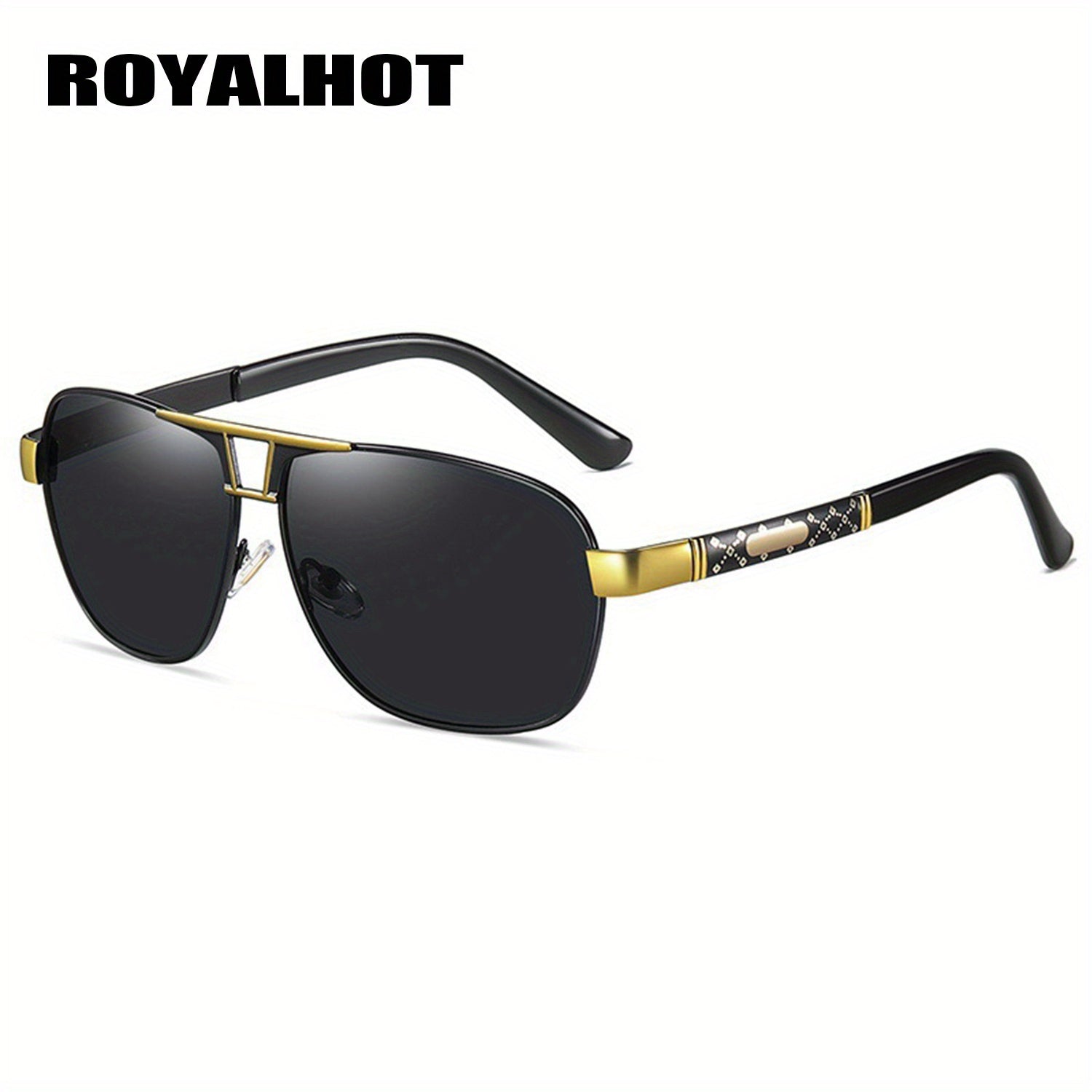 RoyalHot Men's Polarized Sunglasses Metal Frame Mixed Driving
