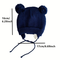 Winter Warm Knit Hat & Gloves Set for Newborn Baby