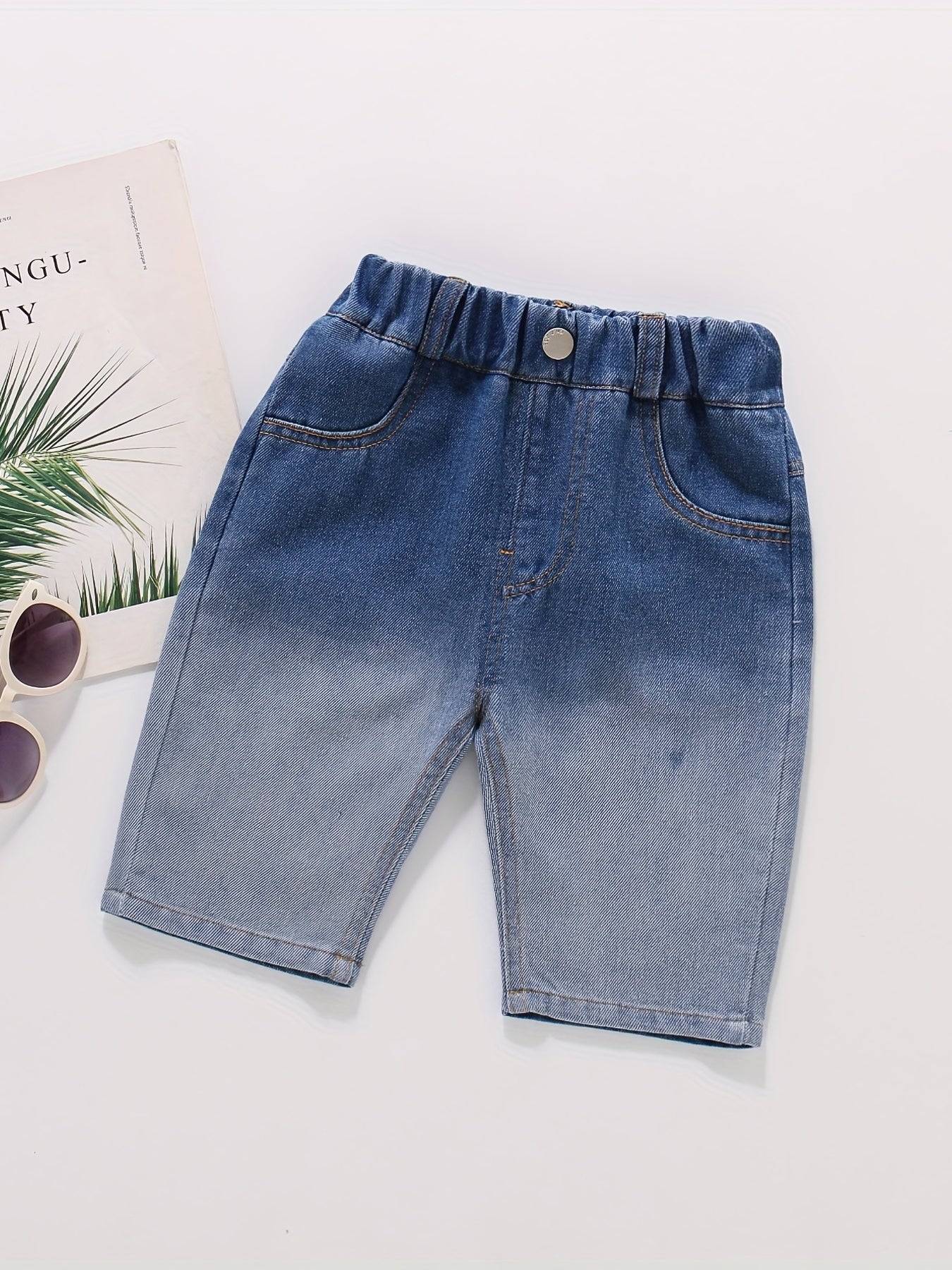 Toddler Boys Gradient Casual Denim Shorts Kids Summer Clothes