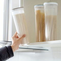 3pcs Kitchen Noodle Storage Box Plastic Sealed Tank Dry Food Canisters