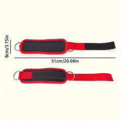 Adjustable Ankle Strap Double D Ring Anti Sprain Fitness Ankle Strap