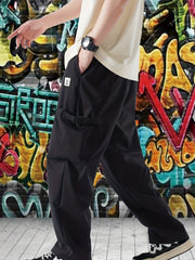 Men's Straight Leg Cargo Pants with Flap Pockets