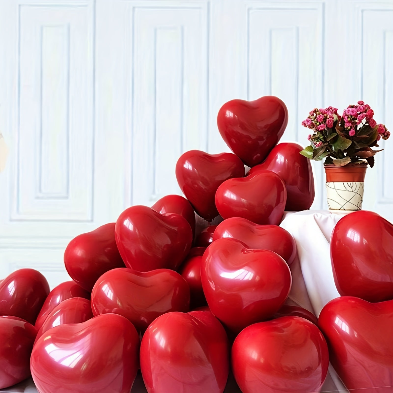 31pcs Red Heart Shaped Balloon Set for Wedding Party Decoration