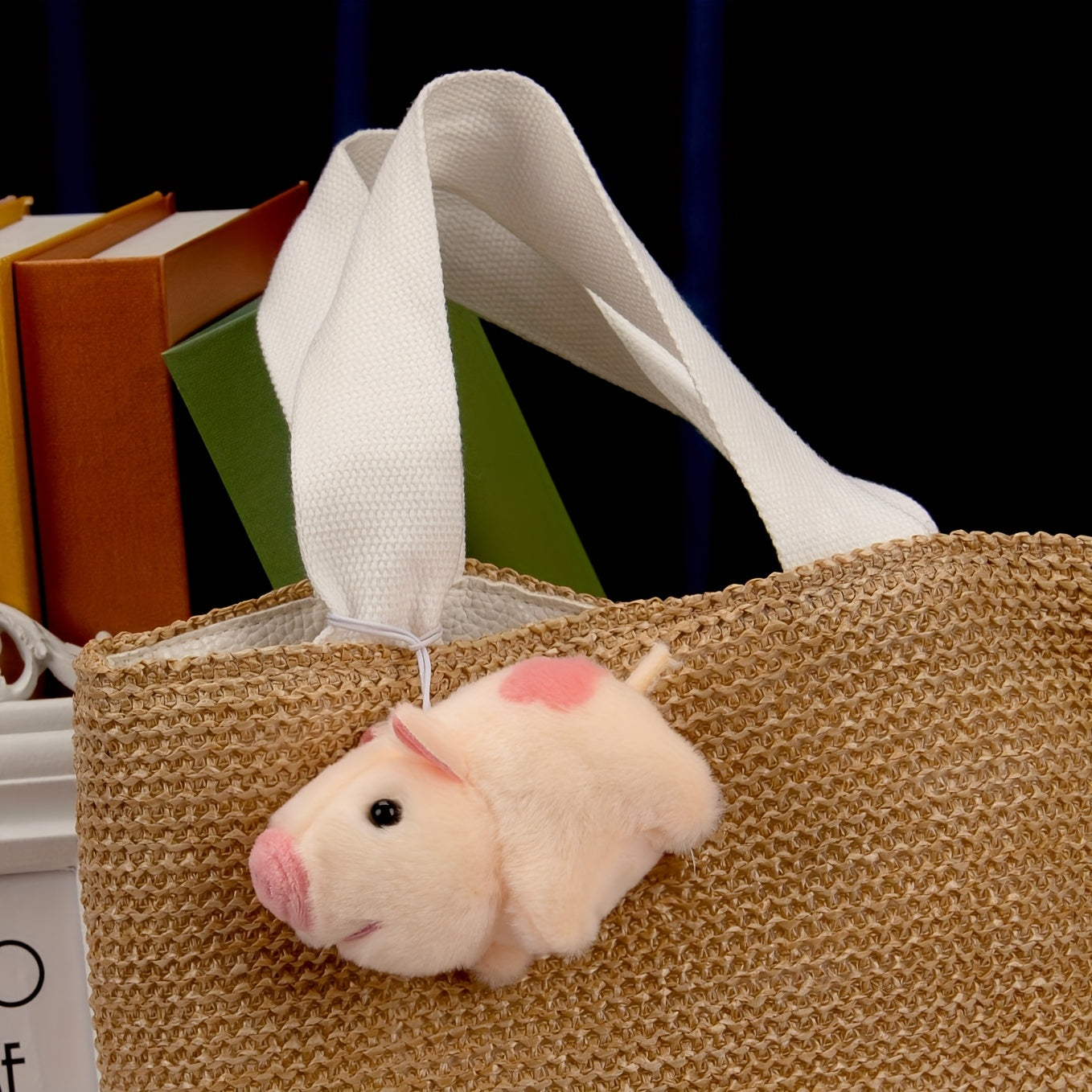 24pcs 4 inch Mini Pig Plush Toy Animal Party Gift Pig Keychain Backpack