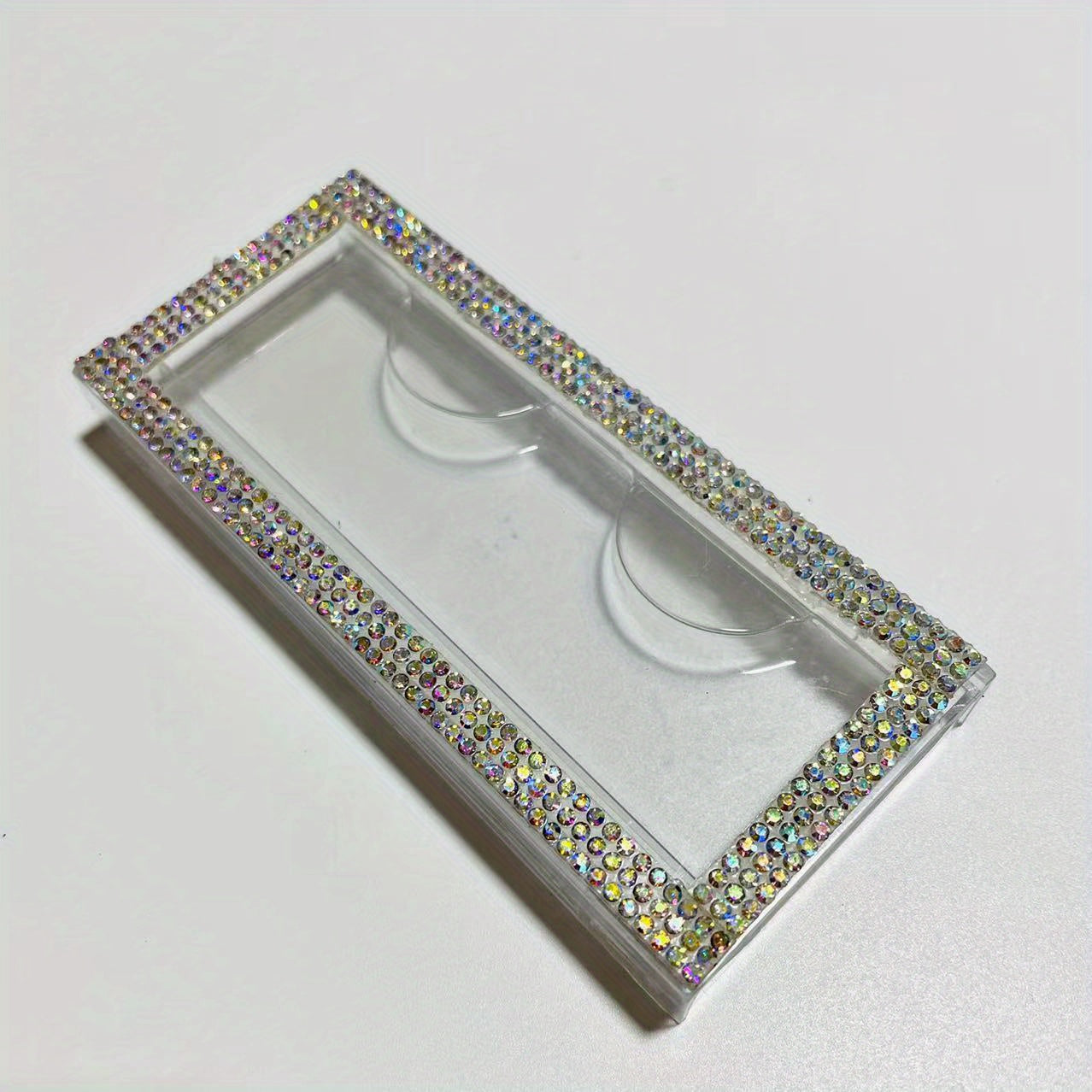 Stylish Rhinestone Eyelash Box for Organizing & Displaying Lashes