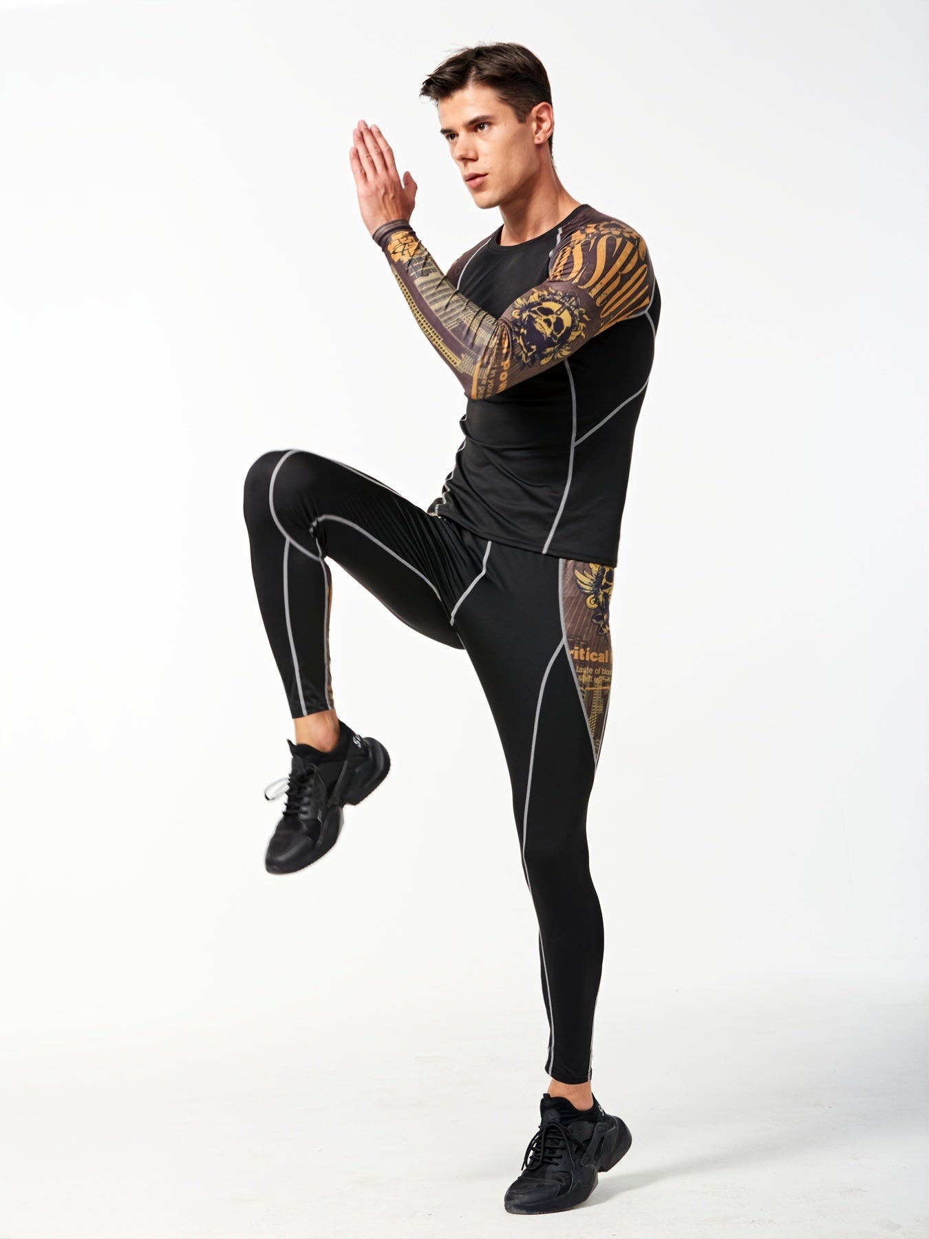 Men's Quick Dry Fitness Suit for Basketball Running Yoga