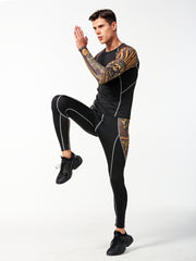 Men's Quick Dry Fitness Suit for Basketball Running Yoga