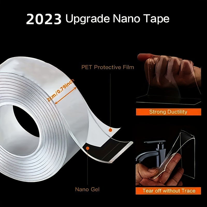 Nano Bubble Tape Double Sided Transparent Waterproof 5m