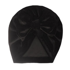 Velvet Bow Cap for Baby Girls - Holiday Party Photography Props