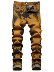 Men's Tie Dye Stretch Denim Jeans