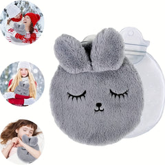300ml Plush Rabbit Hot Water Bottle with Lid