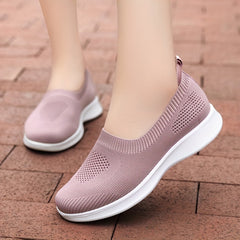 Knit Weaving Slip-on Walking Shoes for Women