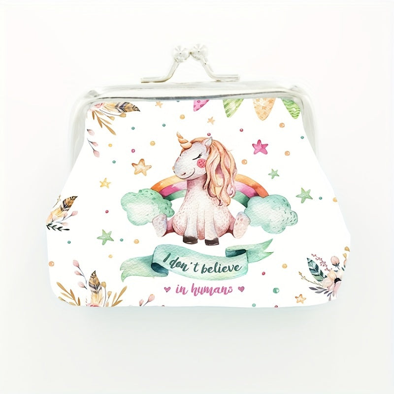 Cartoon Unicorn Coin Purse Wallet for Girls