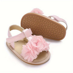 Breathable Open Toe Sandals Baby Girls Lightweight Anti Slip Indoor Outdoor