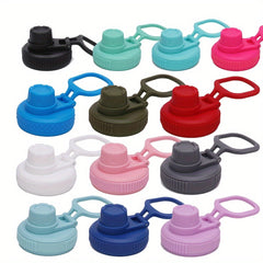 Solid Cup Lid With Handle Fits 12oz-64oz Wide Mouth Bottles