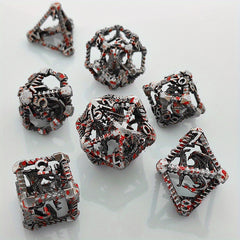 Electroplated Metal Dice Dragon & Skull Combo Tabletop Game Accessories