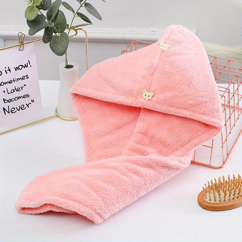 Thickened Soft Hair Drying Cap Quick-drying Towel for Women