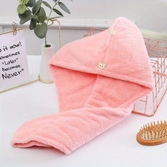 Thickened Soft Hair Drying Cap Quick-drying Towel for Women