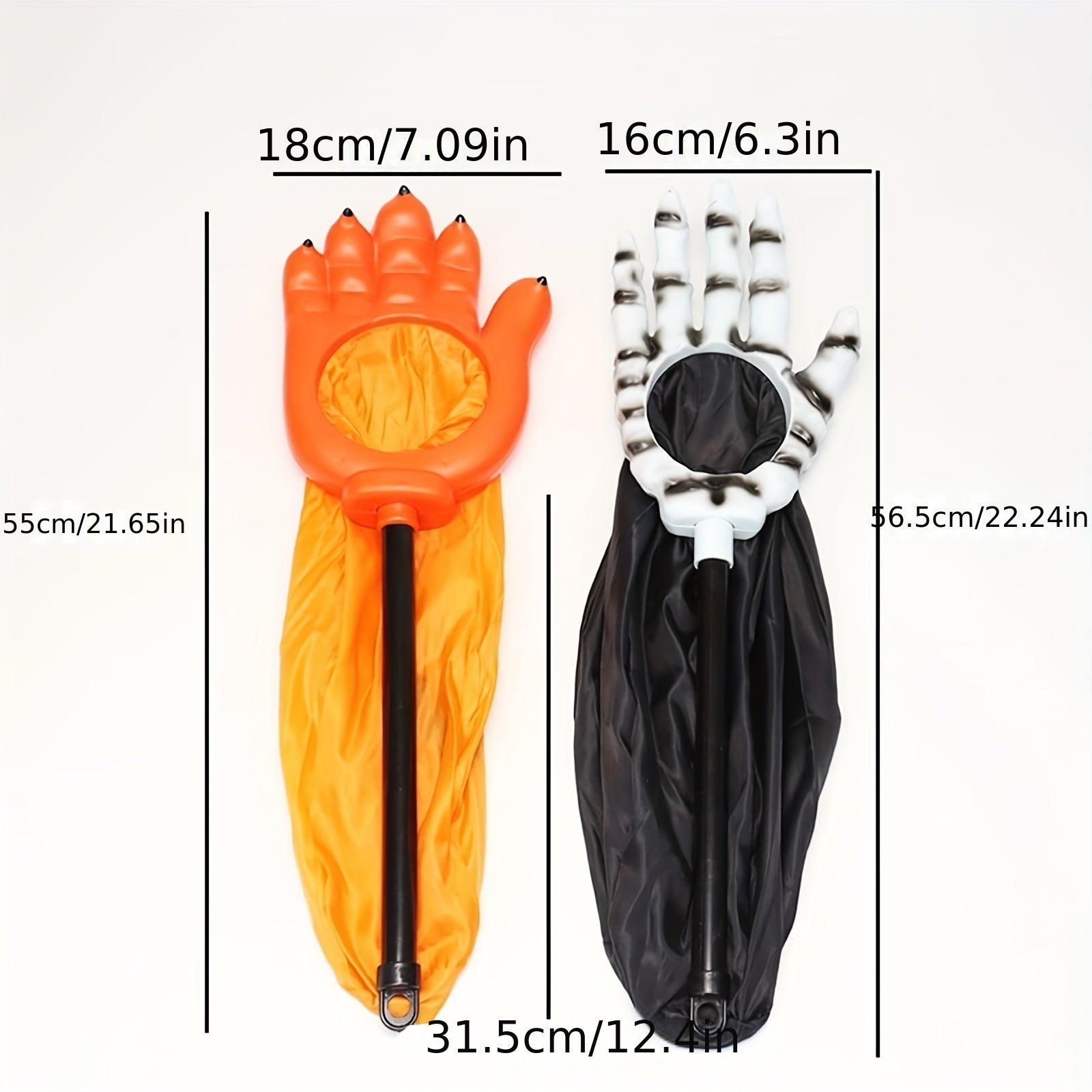 Hollow Out Hand Candy Bag Halloween Reusable Candy Bucket