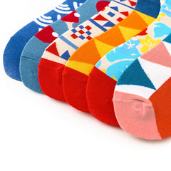6 Pairs Funny Cozy Unisex Cotton Socks