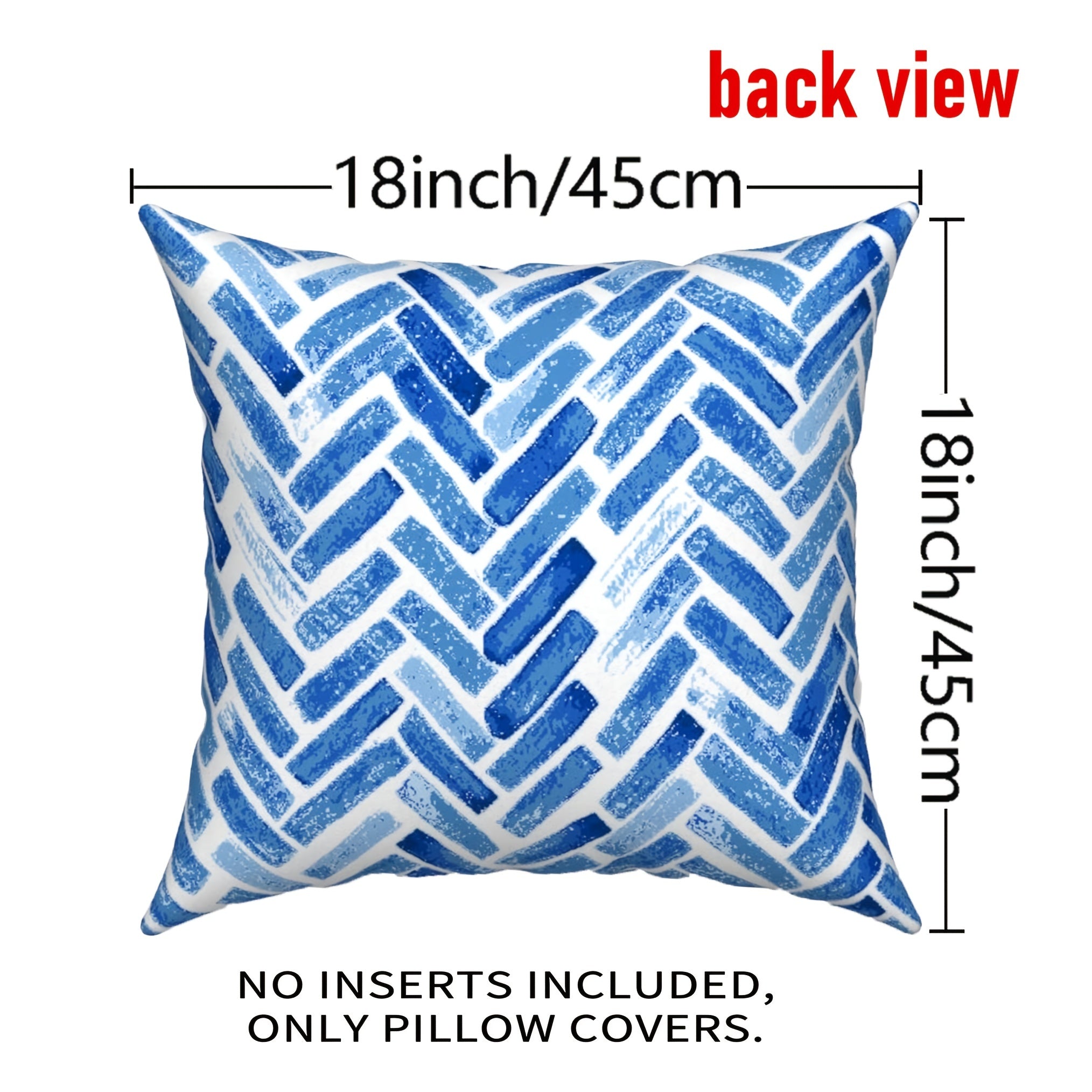 Waterproof Double Sided Printed Linen Outdoor Pillowcase 45x72cm