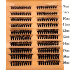 200pcs Faux Mink D Curling DIY Eyelash Clusters 30P 40P 10 16mm Mixed