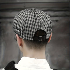 Khaki Retro Sunshade Plaid Painter Hat Men Women