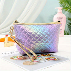 Rhombus Laser Makeup Bag Travel Storage Gradient Toiletry Bag