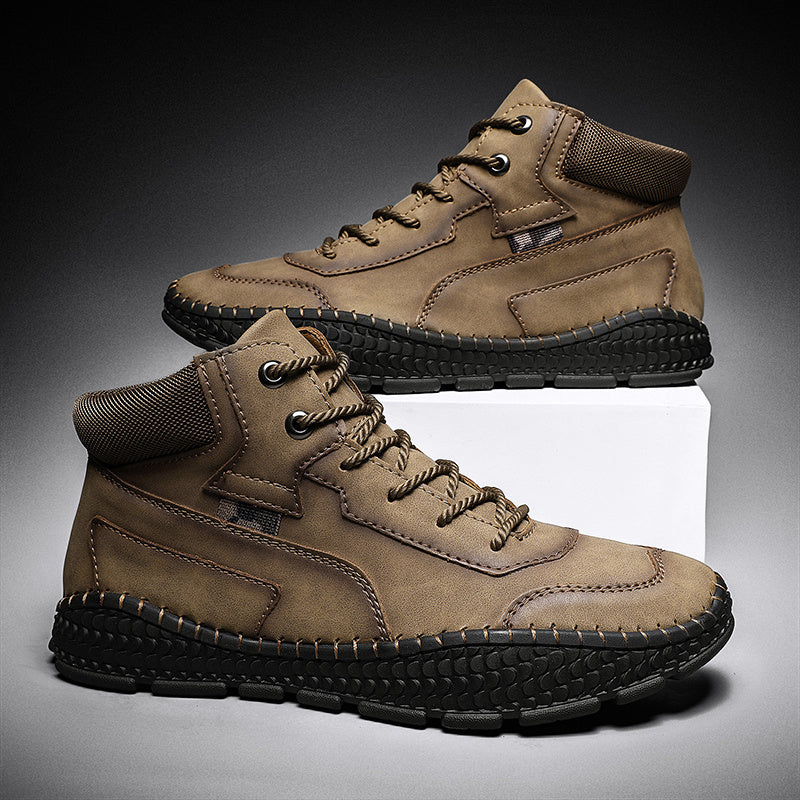 Men's Stitching Boots Casual Non Slip Ankle Boots
