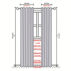 Solid Green Blackout Curtains Thermal Insulated