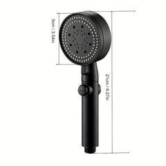 High Pressure Shower Head 5 Modes Adjustable With Hose Water Saving