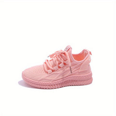 Kids' Lace Up Outdoor Shoes, Breathable & Shock Absorbing