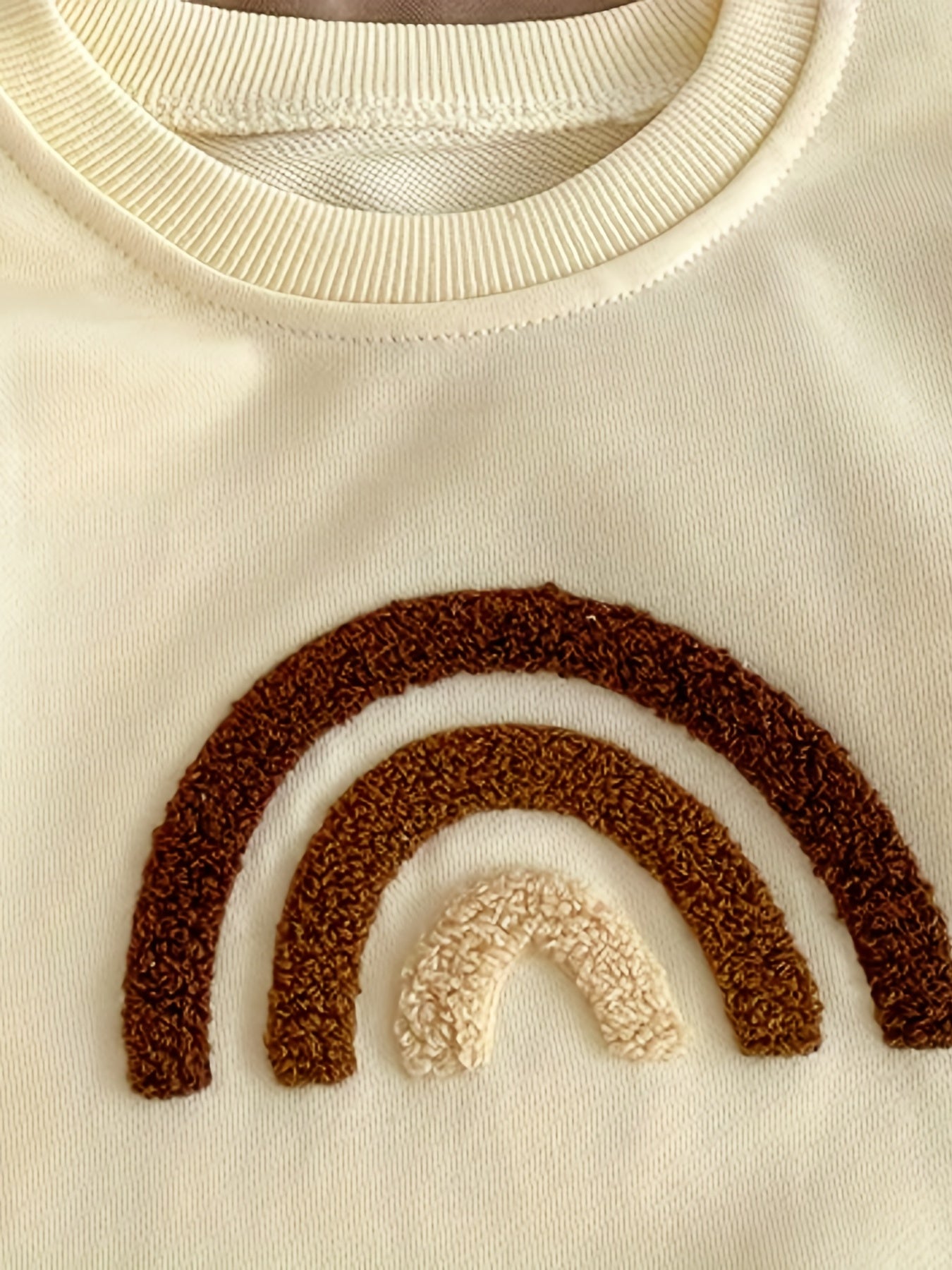 Kids Round Neck Sports Top HEY CUTIE Print Pullover Sweatshirt