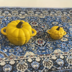 Halloween Pumpkin Casserole with Opening Lid