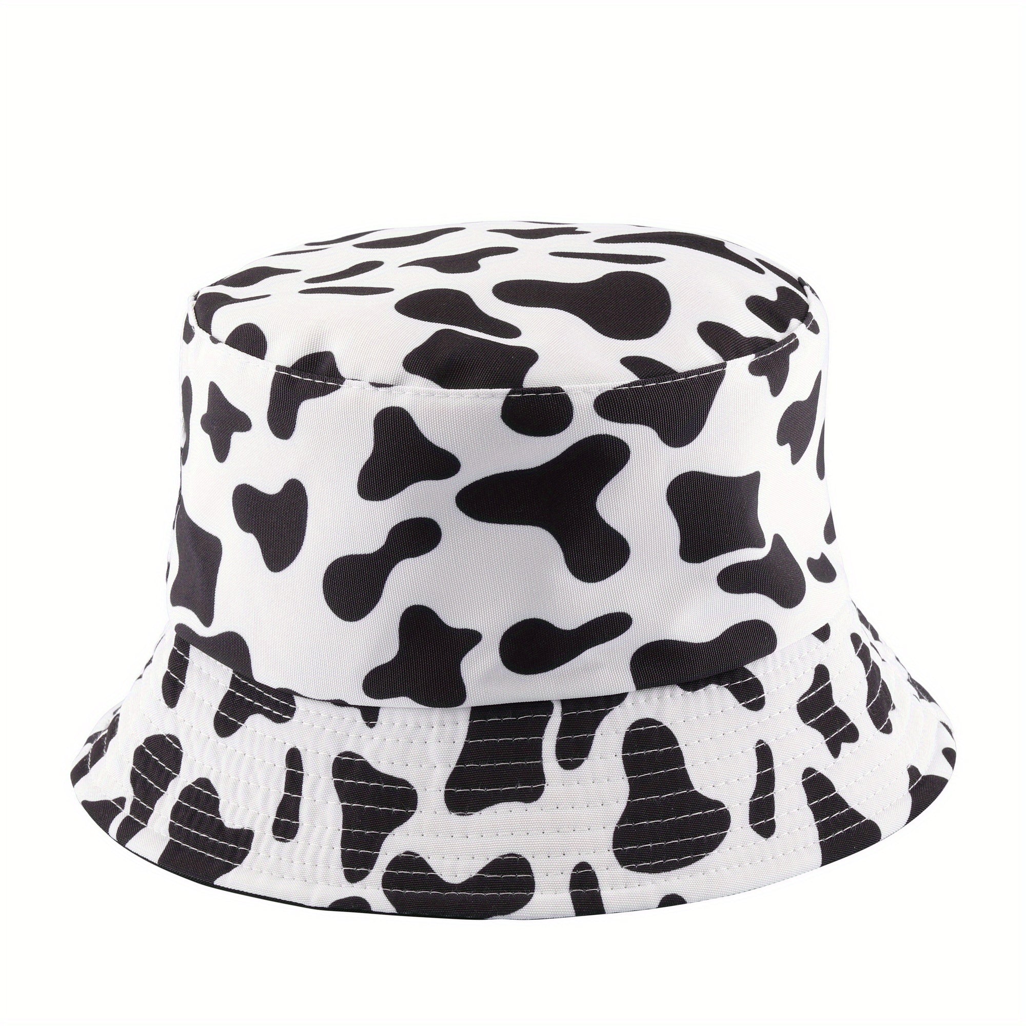 Sunflower Print Reversible Bucket Hat Lightweight Fisherman Cap